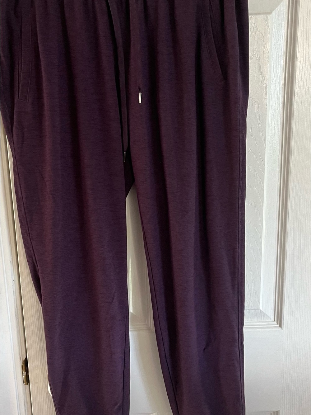 Women’s Casual Drawstring Pants in Deep Plum
